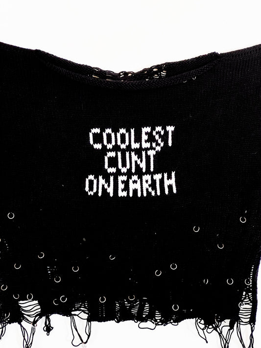 COOLEST CUNT ON EARTH CROP TOP