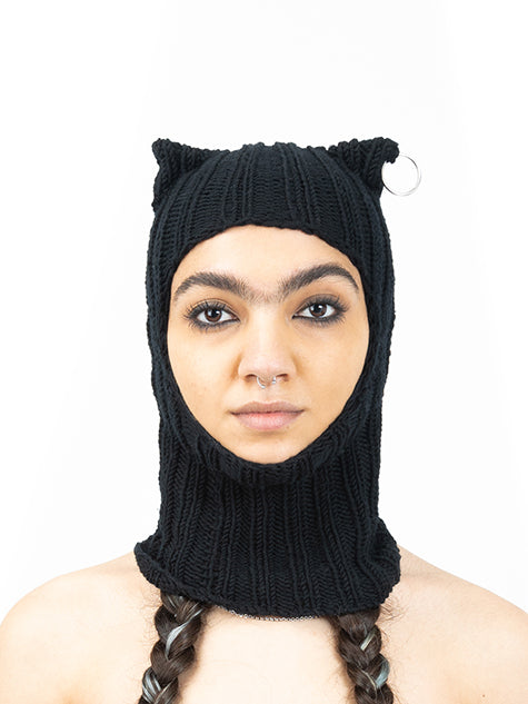 Black Kitten Balaclava