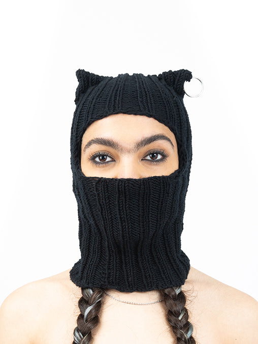 Black Kitten Balaclava